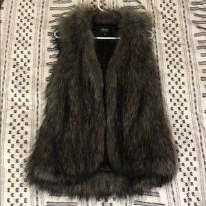 Faux fur vest